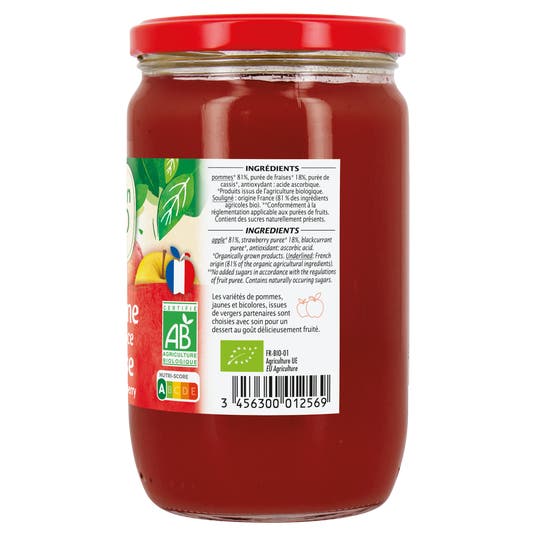 Eau Thermale Jonzac Dessert Pomme Fraise - Bio