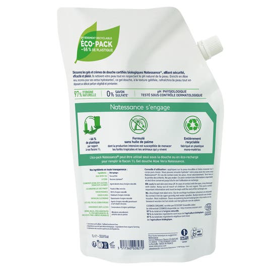 Eau Thermale Jonzac Éco-pack Gel Douche Aloe Vera