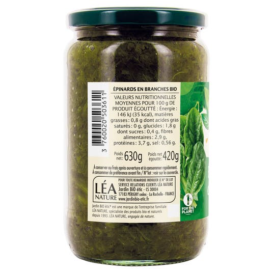 Eau Thermale Jonzac Epinards Bio En Branches