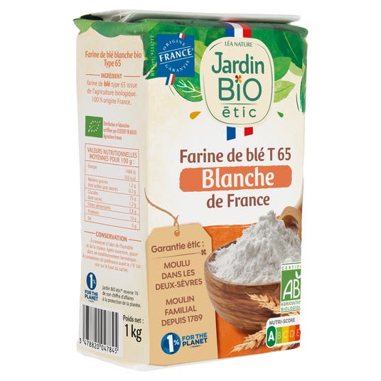 Eau Thermale Jonzac Farine De Blé Blanche T 65 - Bio
