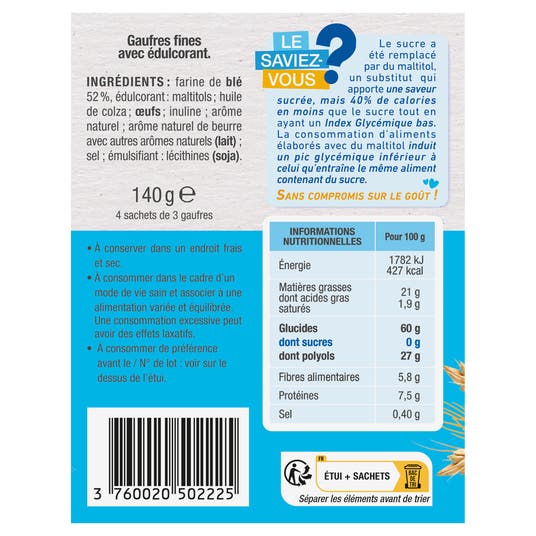 Eau Thermale Jonzac Fines Gaufres Sans Sucres