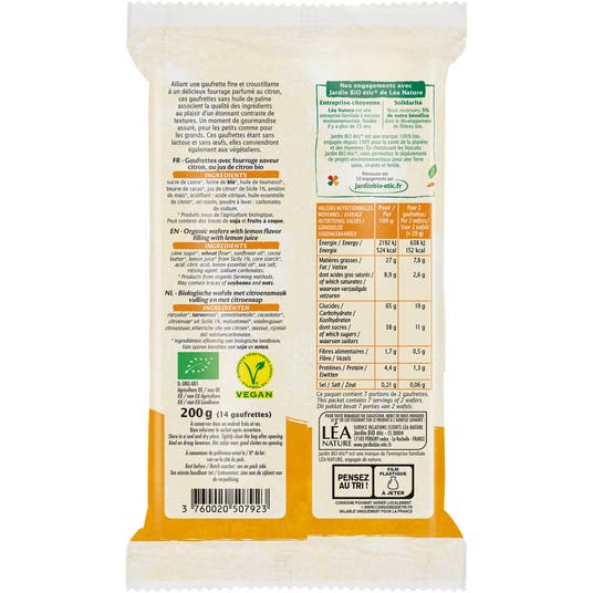 Eau Thermale Jonzac Fines Gaufrettes Bio Au Citron