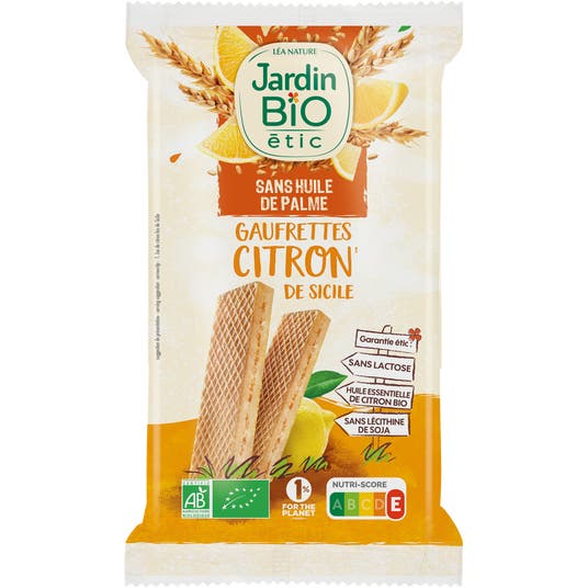 eau thermale jonzac Fines gaufrettes bio au citron