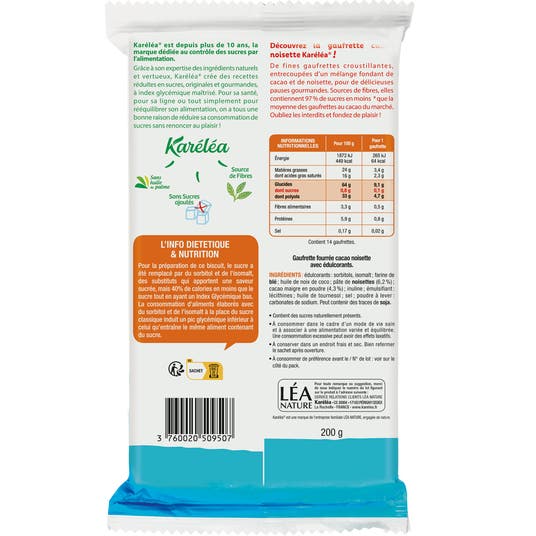 Eau Thermale Jonzac Gaufrettes Cacao Noisettes