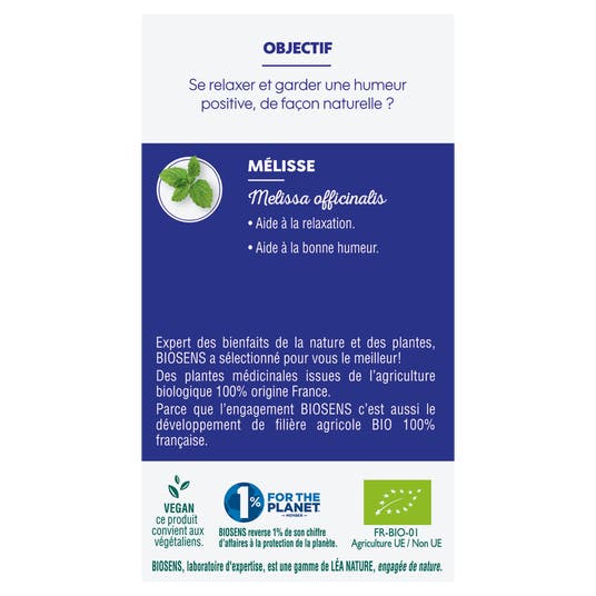 Eau Thermale Jonzac Gélule Végétale Mélisse Relax