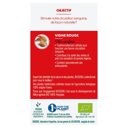 Eau Thermale Jonzac Gélule Végétale Vigne Rouge