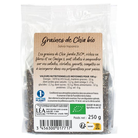 Eau Thermale Jonzac Graines De Chia 250g - Bio