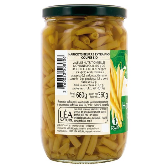 Eau Thermale Jonzac Haricots Beurre - Bio