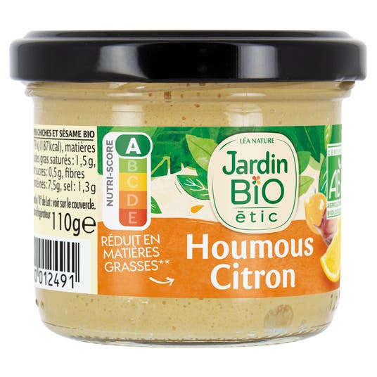 Eau Thermale Jonzac Houmous Citron Bio