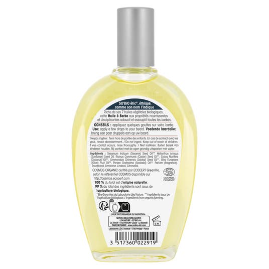 Eau Thermale Jonzac Huile à Barbe Nourrissante
