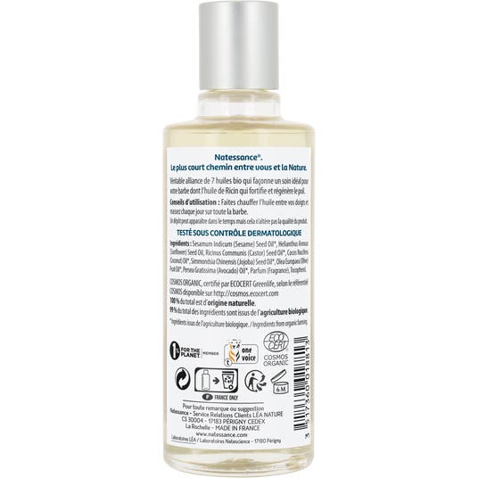 Eau Thermale Jonzac Huile à Barbe Ricin Bio