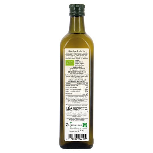 Eau Thermale Jonzac Huile De Colza Vierge - Bio