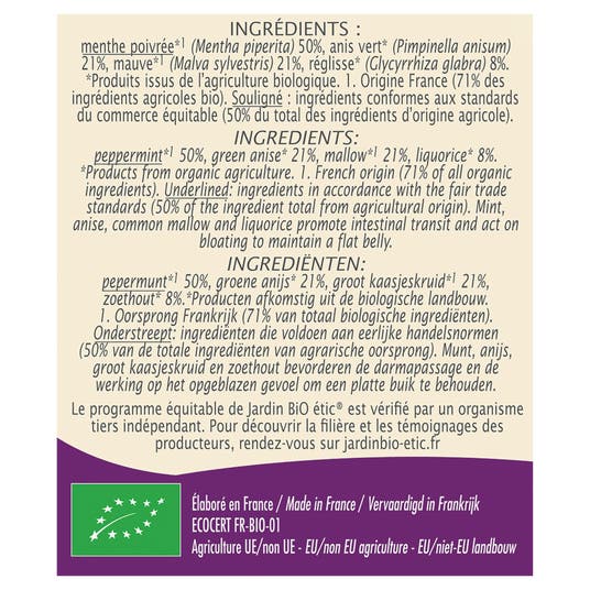 Eau Thermale Jonzac Infusion Bio Ventre Plat