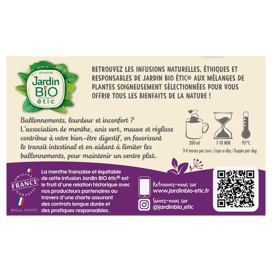 Eau Thermale Jonzac Infusion Bio Ventre Plat