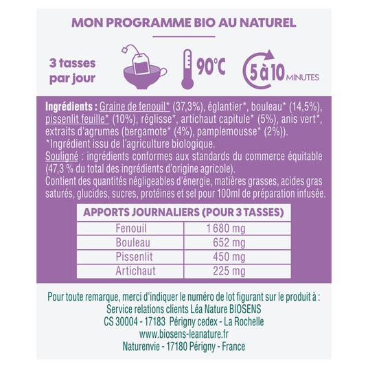 Eau Thermale Jonzac Infusion Détox Foie - Bio