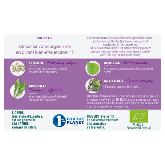 Eau Thermale Jonzac Infusion Détox Foie - Bio