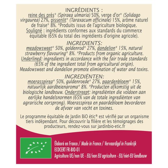 Eau Thermale Jonzac Infusion Draineur - Bio