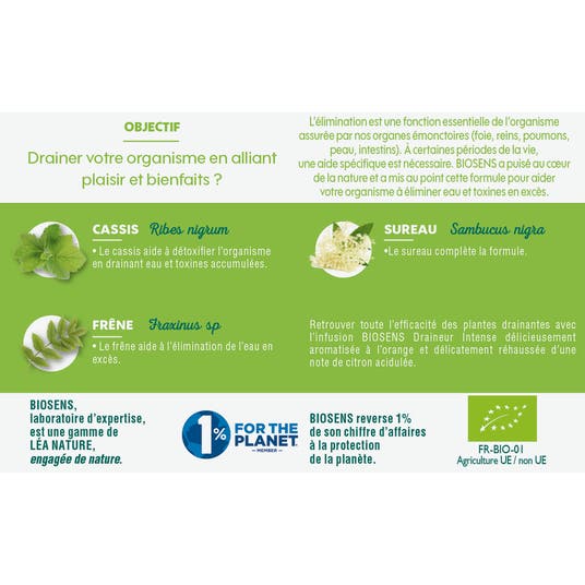 Eau Thermale Jonzac Infusion Draineur Intense - Bio