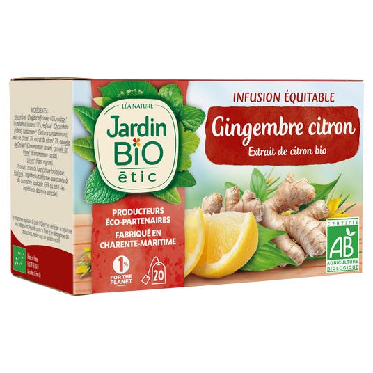 Eau Thermale Jonzac Infusion Gingembre Citron - Bio