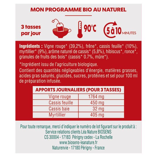 Eau Thermale Jonzac Infusion Jambes Légères - Bio