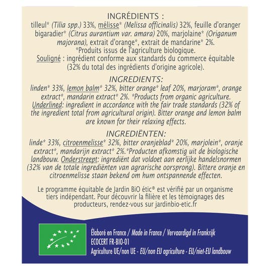 Eau Thermale Jonzac Infusion Nuits Paisibles - Bio