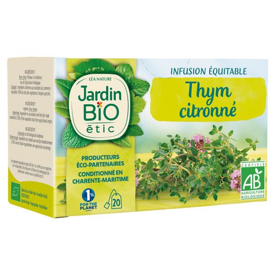 Eau Thermale Jonzac Infusion Thym Citronné - Bio