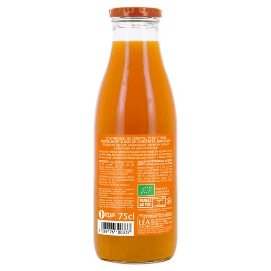 Eau Thermale Jonzac Jus Orange Carotte Citron - Bio