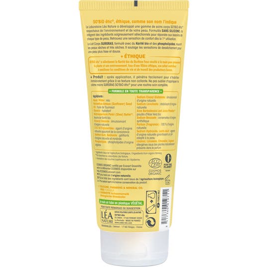 Eau Thermale Jonzac Lait Corps Surgras Karité Bio