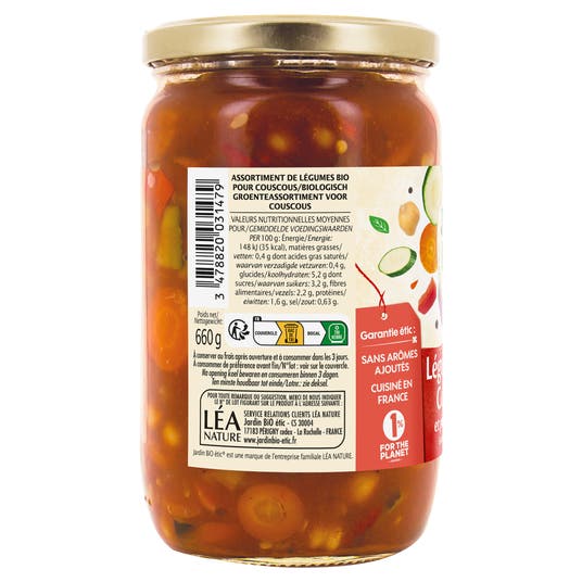 Eau Thermale Jonzac Légumes Pour Couscous - Bio