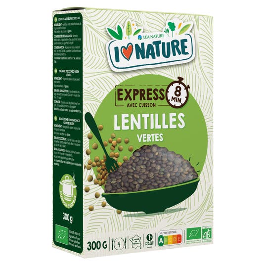 Eau Thermale Jonzac Lentilles Vertes Précuites Bio