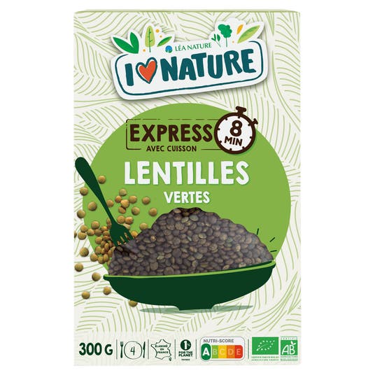 eau thermale jonzac Lentilles vertes précuites bio