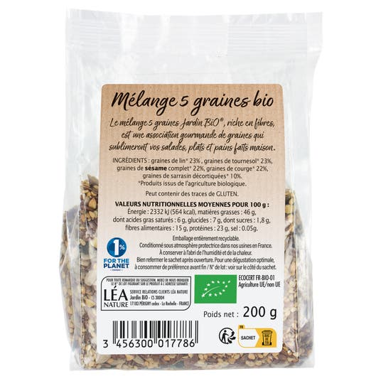 Eau Thermale Jonzac Mélange 5 Graines - Bio