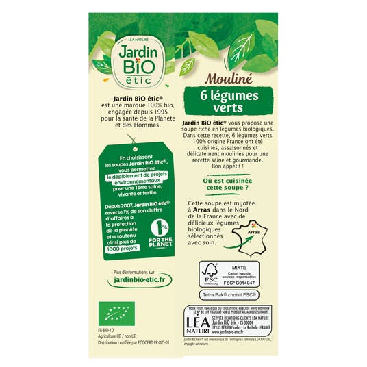 Eau Thermale Jonzac Mouliné 6 Légumes Verts