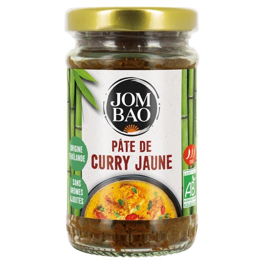 eau thermale jonzac Pâte de curry jaune bio