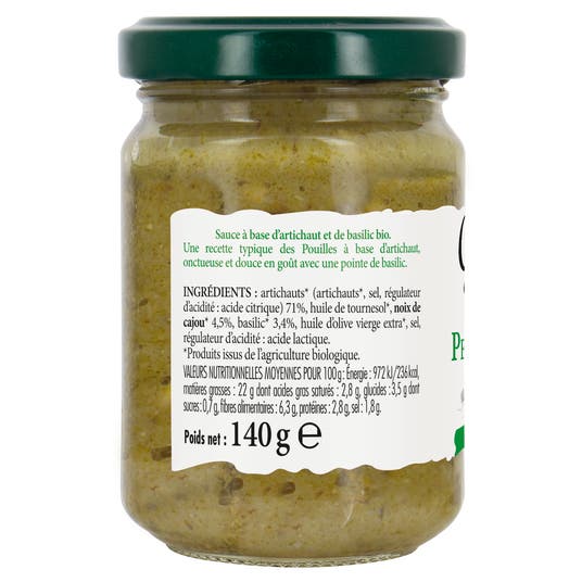 Eau Thermale Jonzac Pesto Artichaut Bio