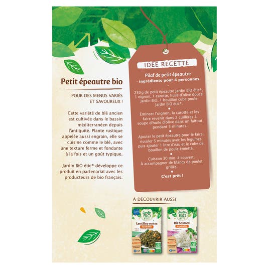 Eau Thermale Jonzac Petit épeautre Décortiqué - Bio