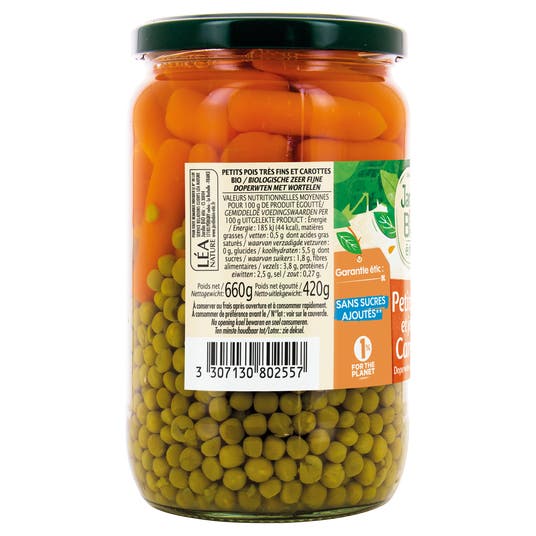 Eau Thermale Jonzac Petits Pois Carottes - Bio