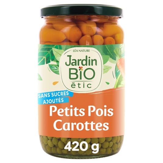 eau thermale jonzac Petits pois carottes - bio