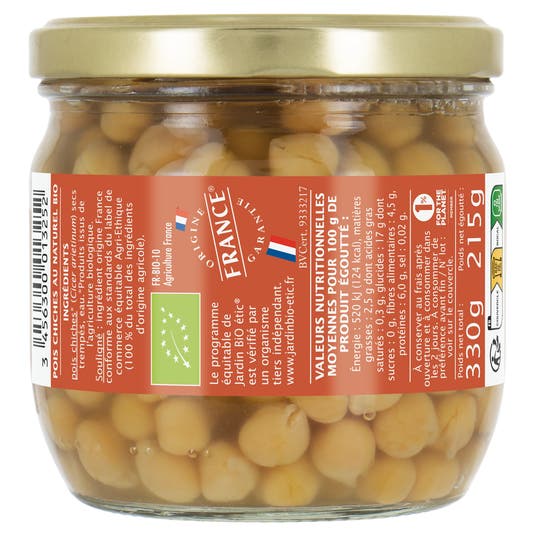 Eau Thermale Jonzac Pois Chiches Au Naturel - Bio
