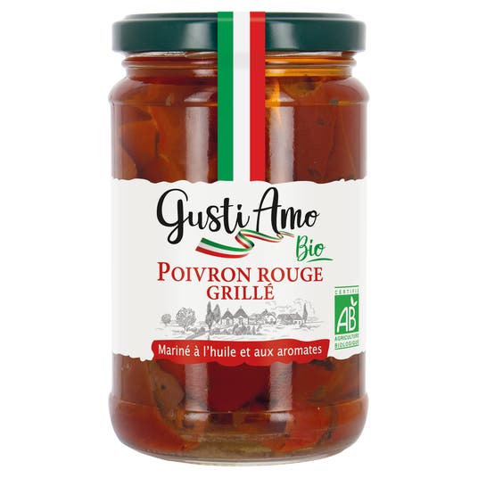 eau thermale jonzac Poivron rouge grillé - bio