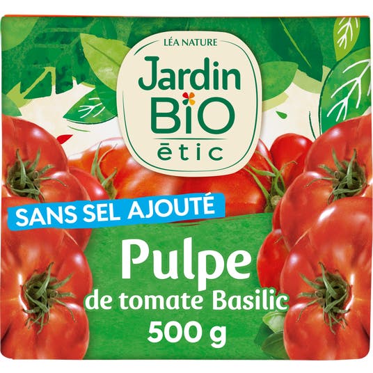 eau thermale jonzac Pulpe de tomate au basilic - bio