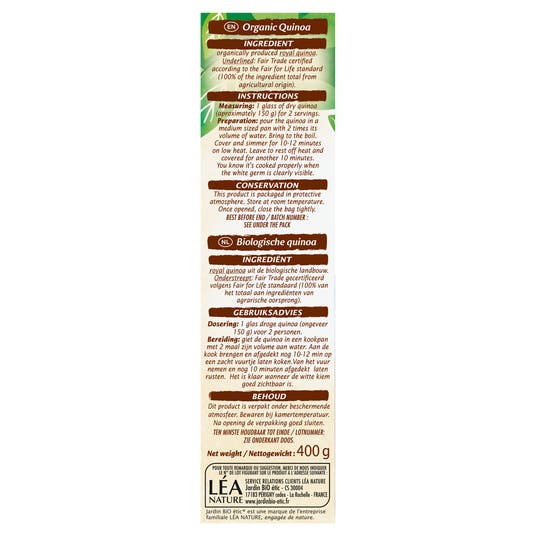 Eau Thermale Jonzac Quinoa Royal De Bolivie - Bio