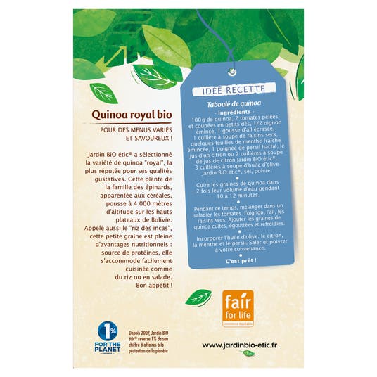 Eau Thermale Jonzac Quinoa Royal De Bolivie - Bio