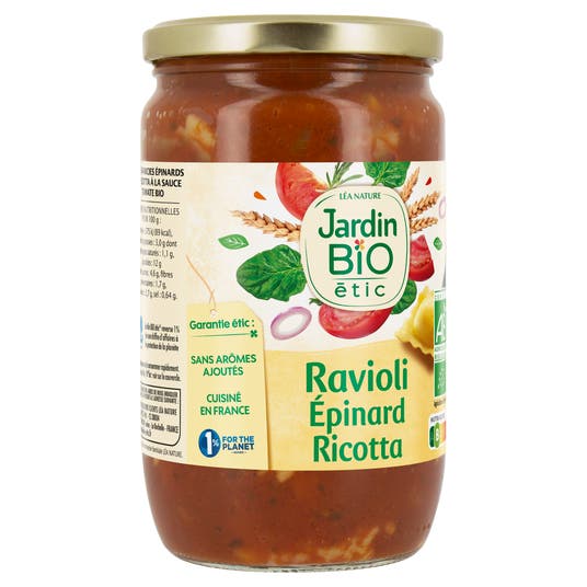 Eau Thermale Jonzac Ravioli Epinards Ricotta - Bio