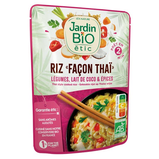 Eau Thermale Jonzac Riz Cuisiné Façon Thai - Bio