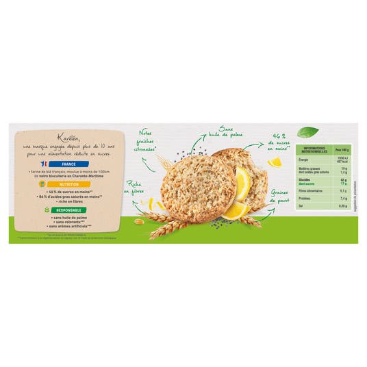 Eau Thermale Jonzac Sablés Pavot Citron Bio