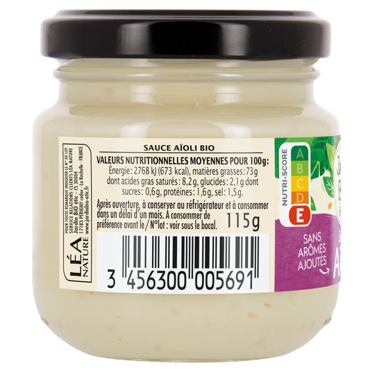 Eau Thermale Jonzac Sauce Aïoli - Bio