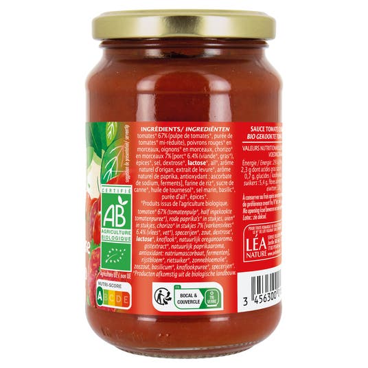 Eau Thermale Jonzac Sauce Bolognaise Chorizo-bio