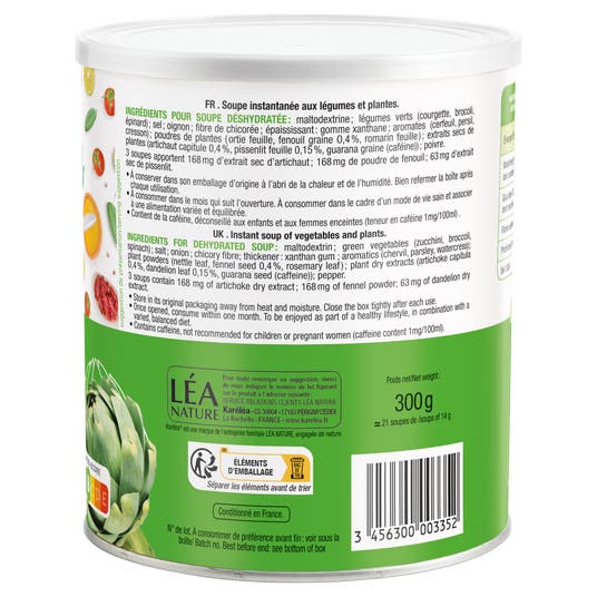 Eau Thermale Jonzac Soupe à L'Artichaut Détox