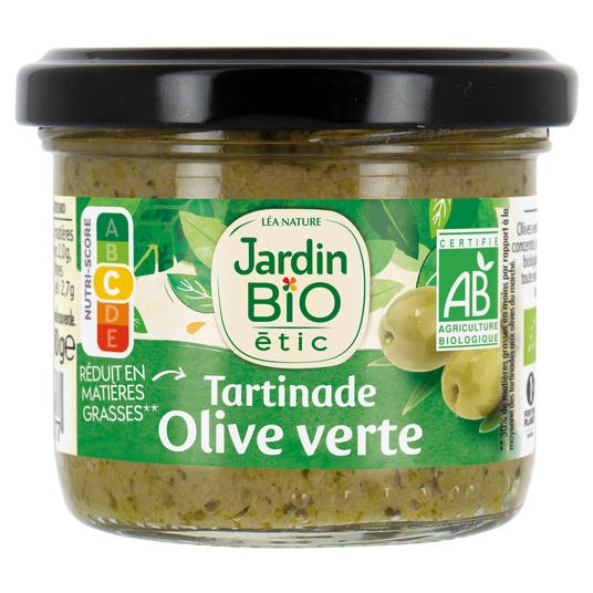 eau thermale jonzac Tartinade Olive verte - bio
